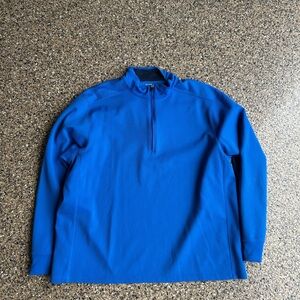 Blue Quarter-Zip Pullover